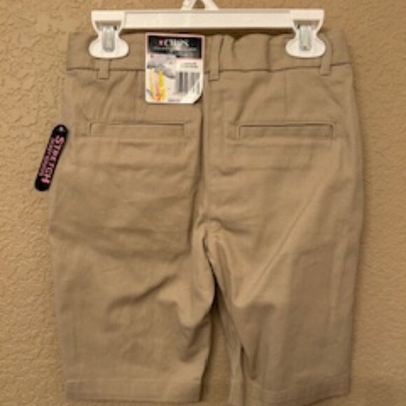 Chaps Girls School Uniform Bermuda Khaki Shorts - Picture 2 of 2